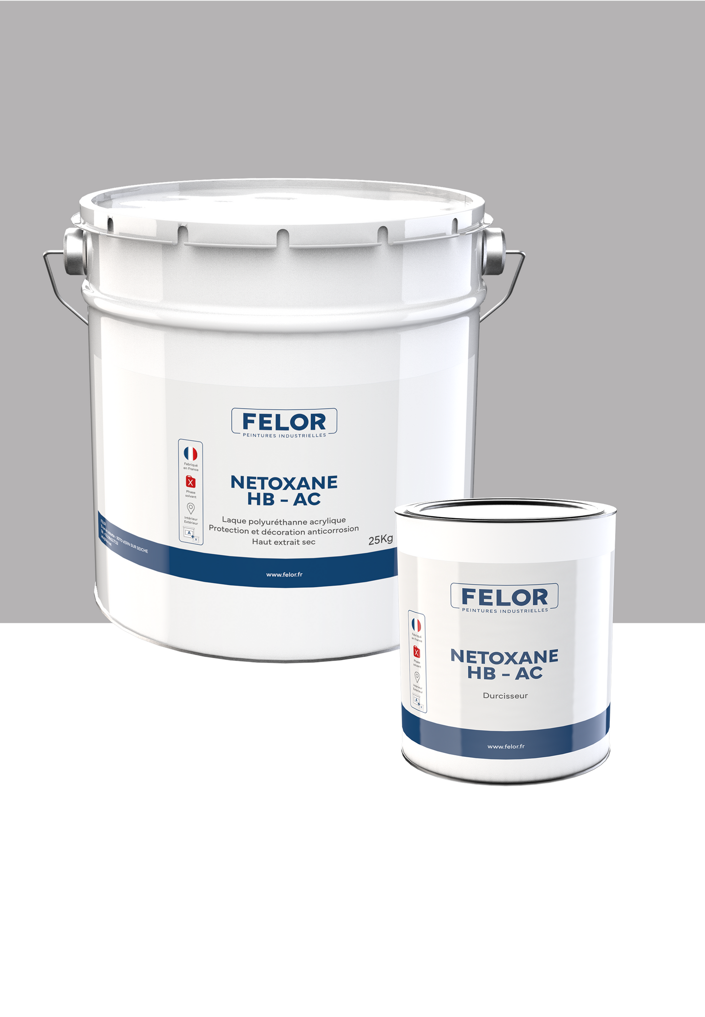 Laque de finition monocouche polyuréthane anticorrosion pour métal - teintes spéciales - NETOXANE HB - AC