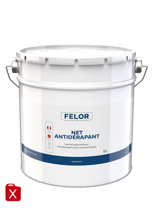 Vernis antidérapant sur béton, ciment, peinture - NET ANTIDERAPANT