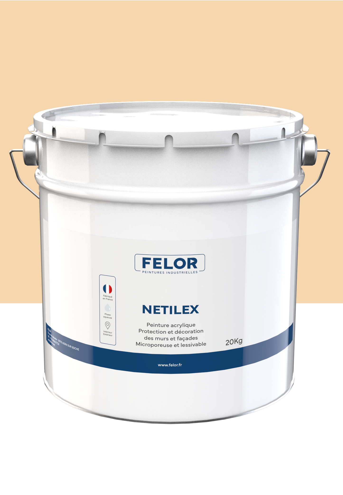 Peinture microporeuse pour mur et façade Autres teintes - NETILEX