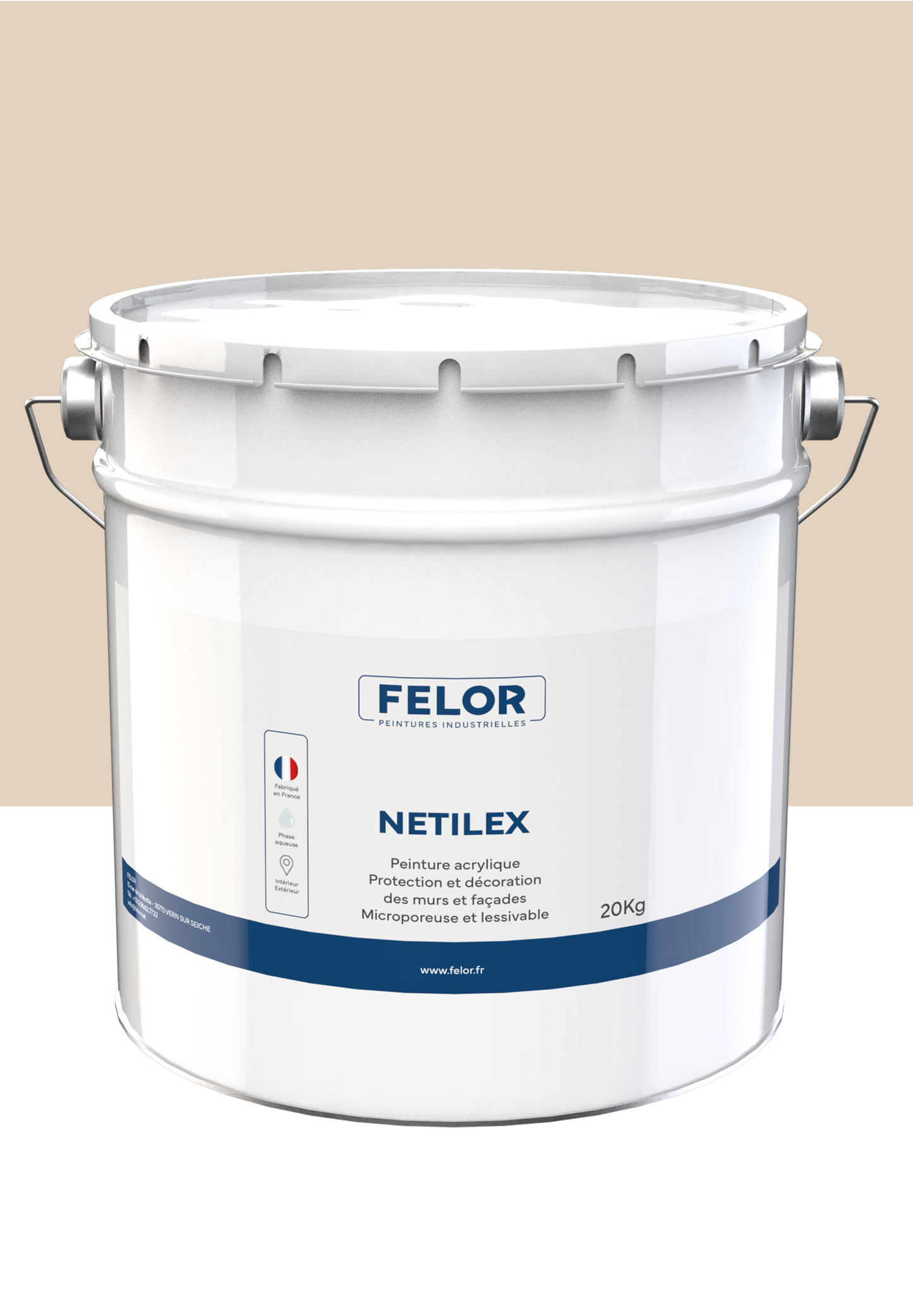 Peinture microporeuse pour mur et façade Autres teintes - NETILEX