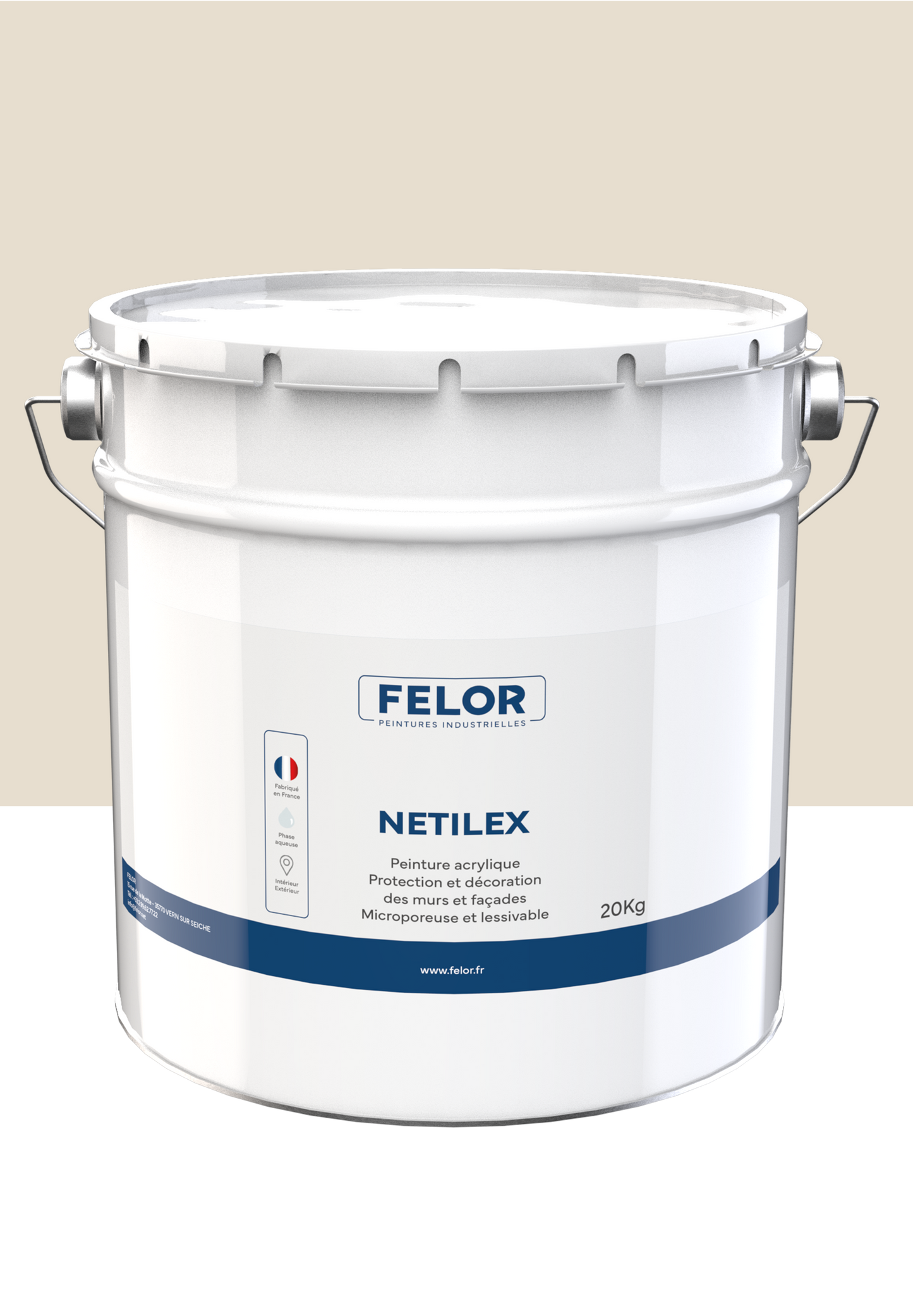 Peinture microporeuse pour mur et façade Autres teintes - NETILEX