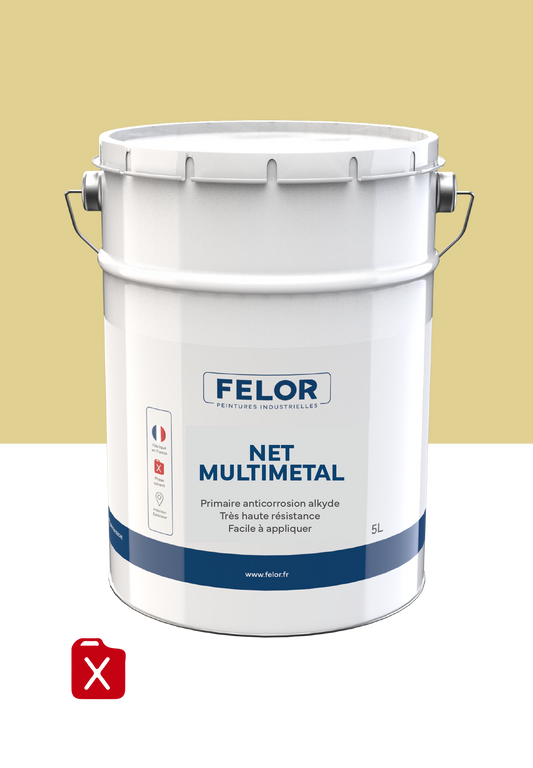 Primaire anticorrosion mat pour métal pour toutes finitions - Beige chamois - NETMULTIMETAL