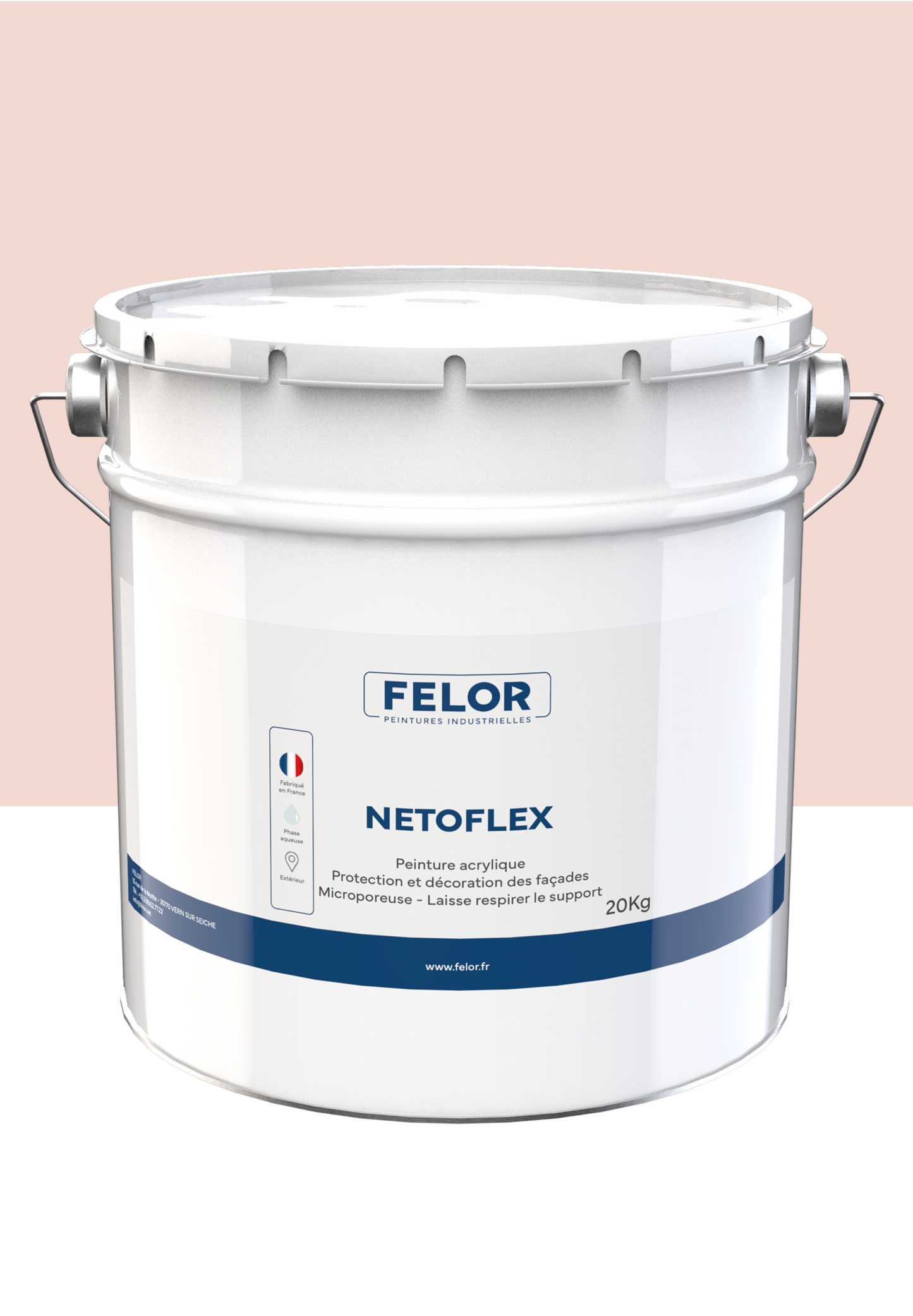 Peinture façade film semi-épais plastique pour mur et faïence Teintes au choix - NETOFLEX