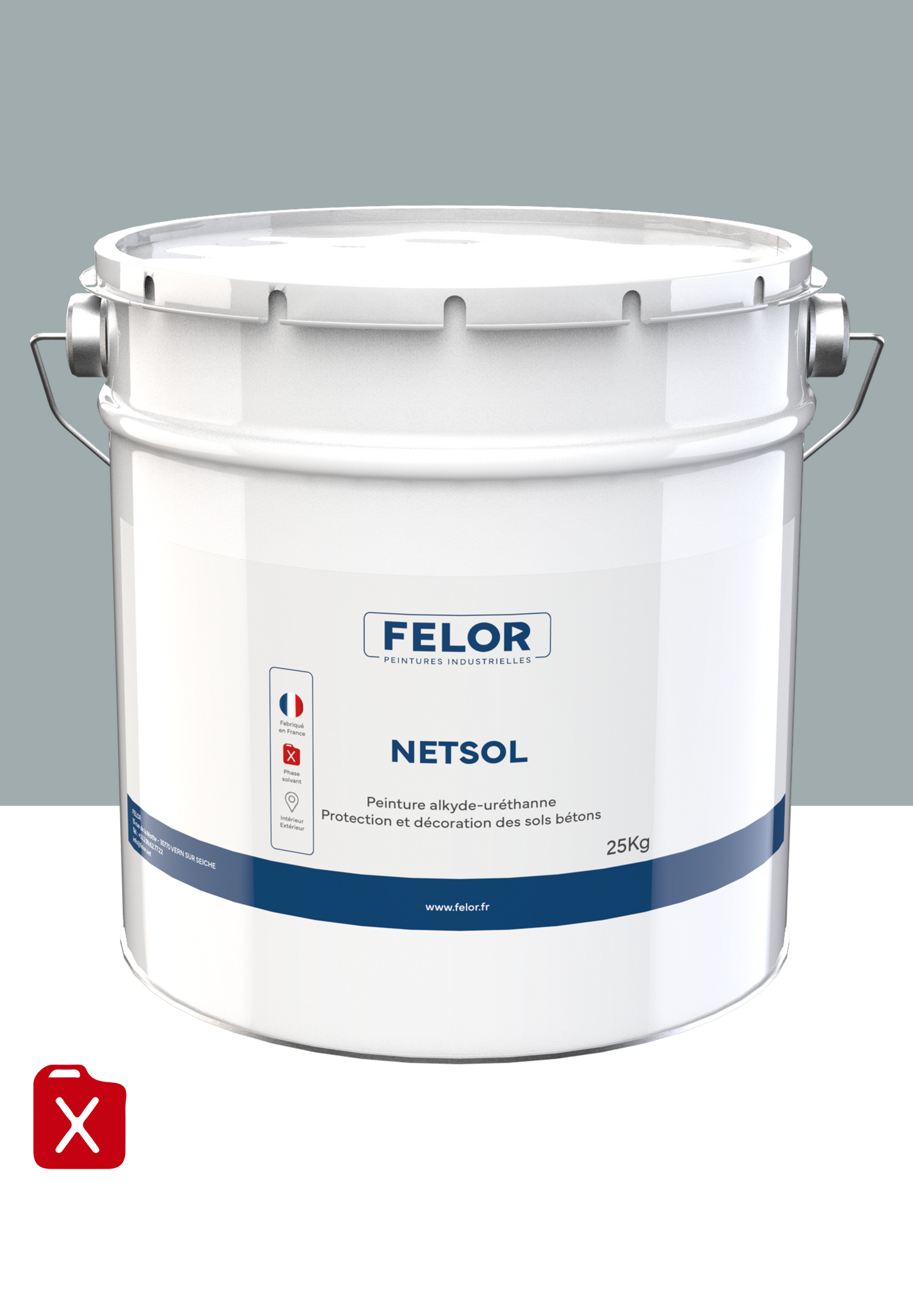 Peinture mono-composant sol Gris 7040 - NETSOL
