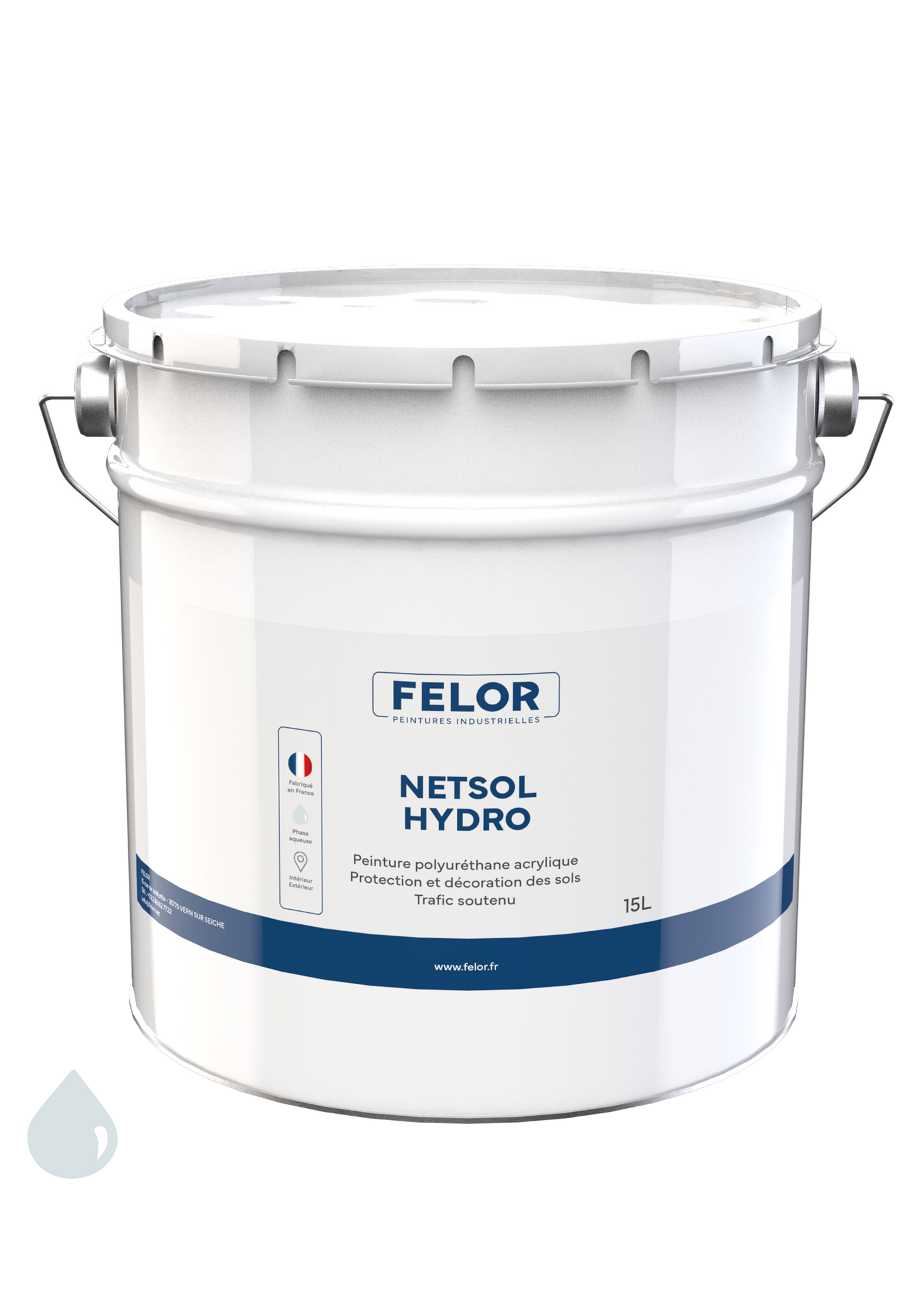 Peinture sol intérieur et extérieur, garages, ateliers, magasins Blanc - NETSOLHYDRO