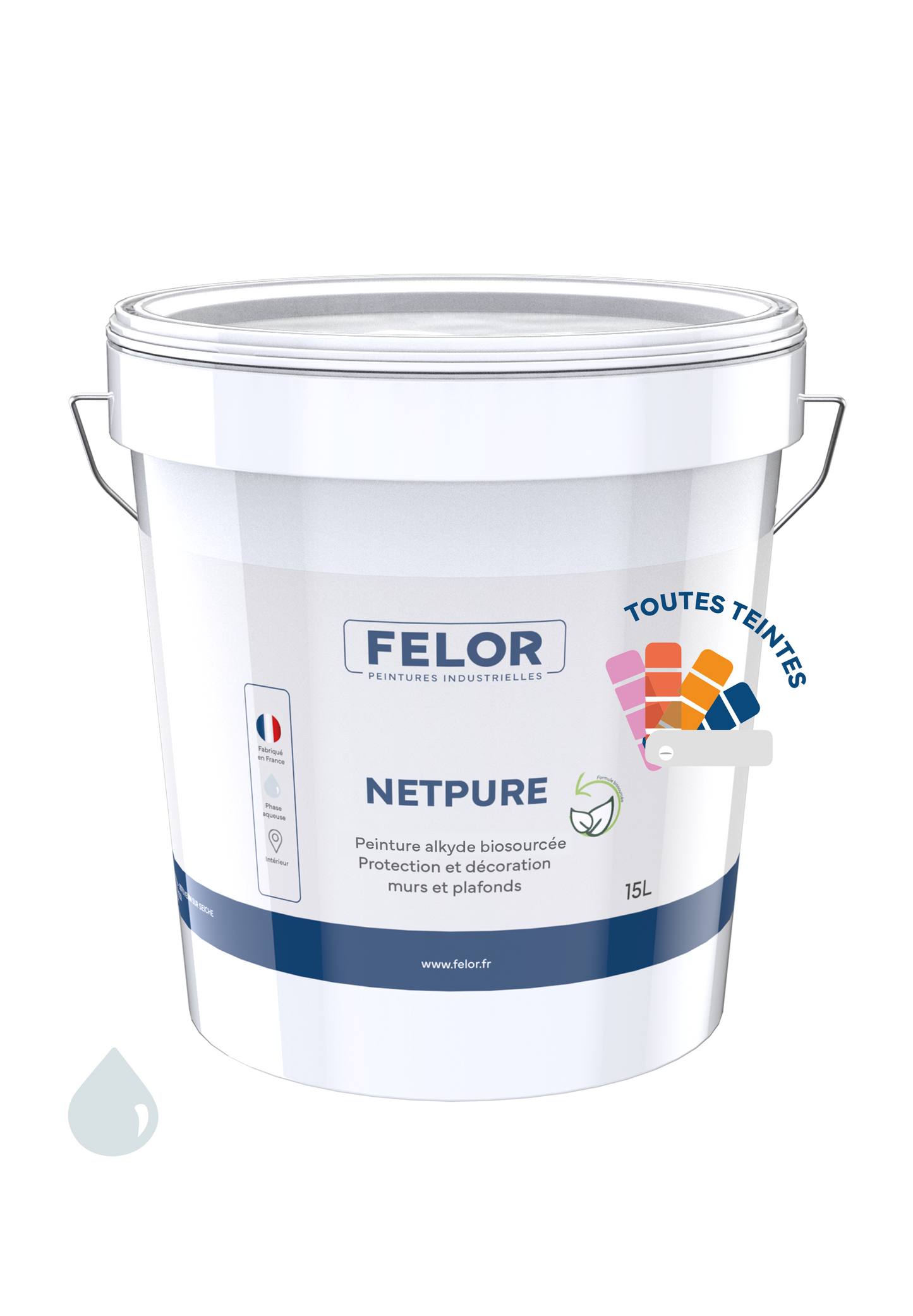 Peinture biosourcée pour la protection et la décoration des murs et plafonds intérieurs - NETPURE