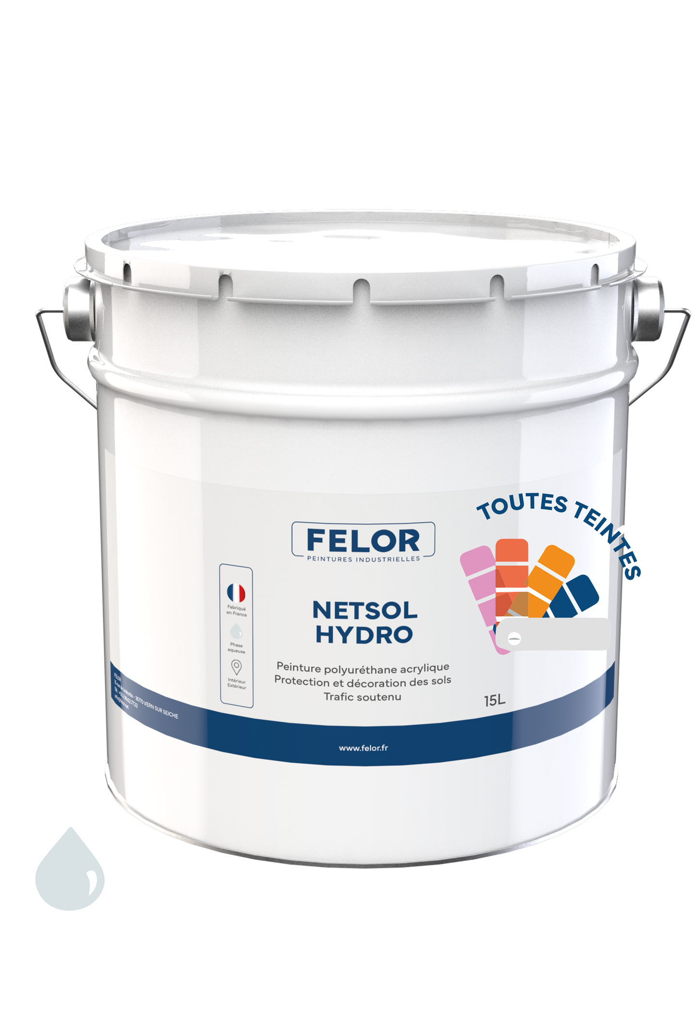 Peinture sol intérieur et extérieur, garages, ateliers, magasins Toutes teintes - NETSOLHYDRO