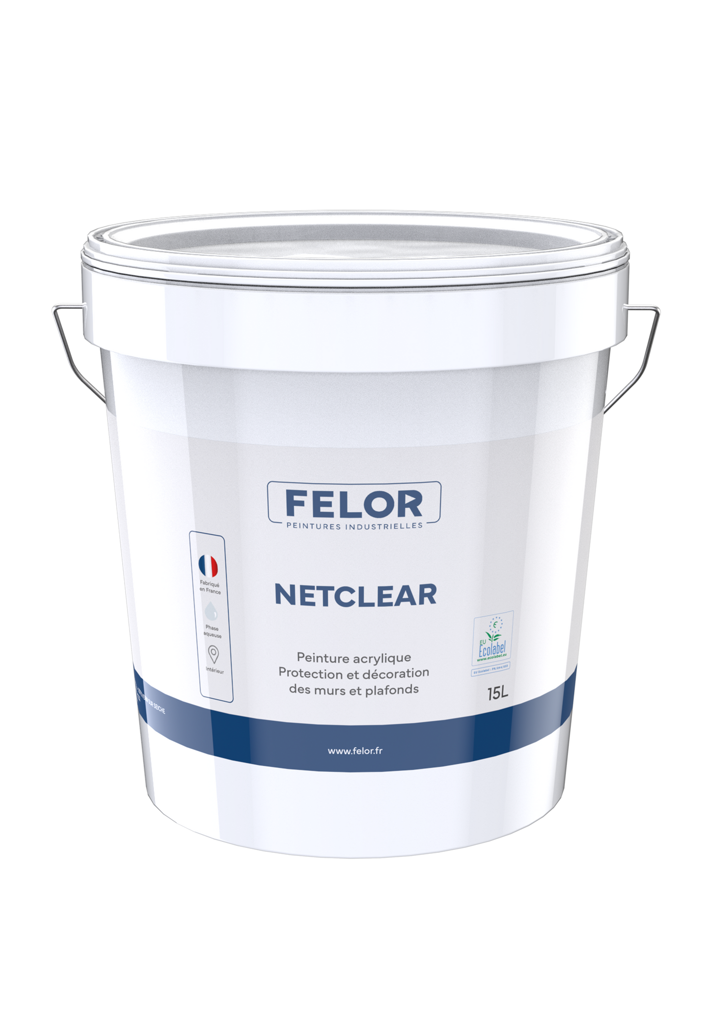 Peinture de finition Ecolabel pour murs et plafonds intérieur - NETCLEAR