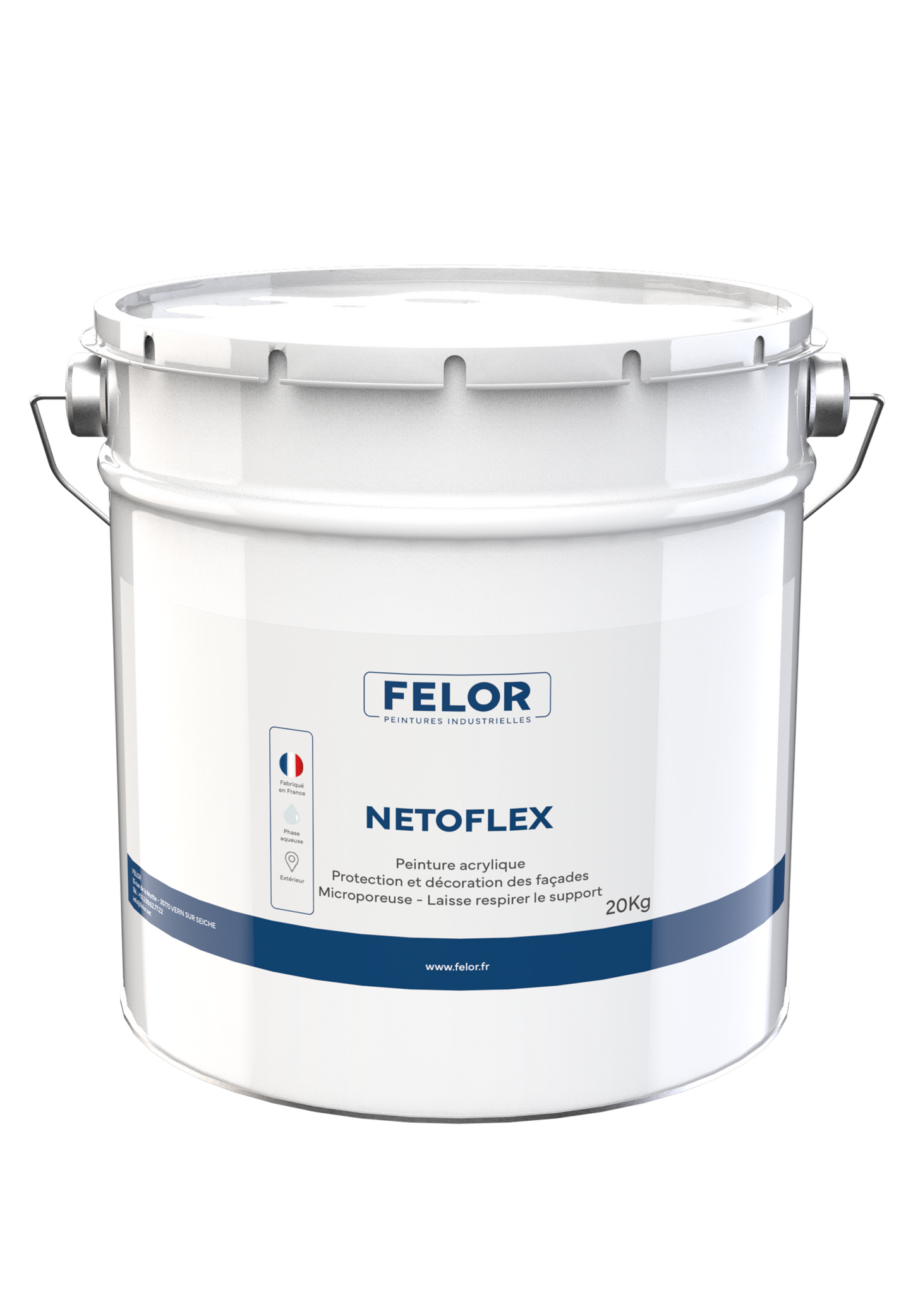 Peinture façade film semi-épais plastique pour mur faïencé Blanc - NETOFLEX
