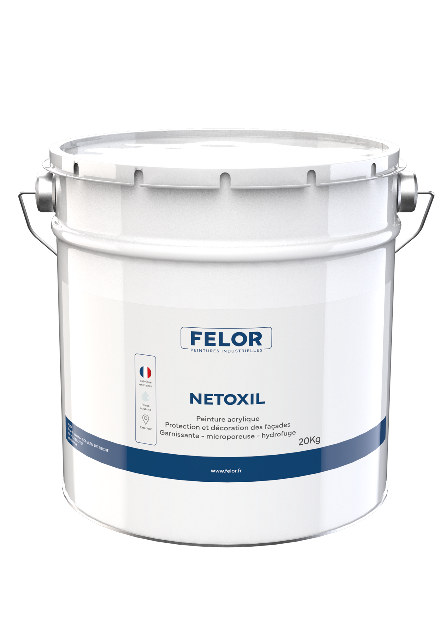 Peinture siloxane film mince hydrofuge Blanc - NETOXIL
