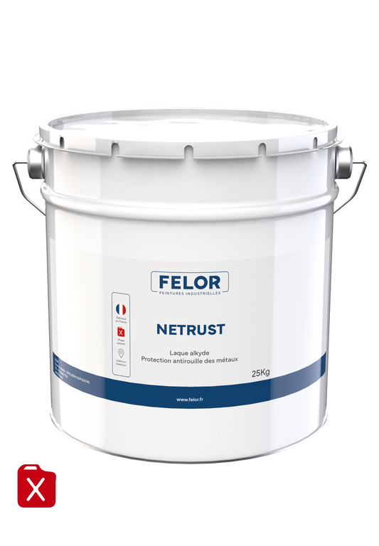 Laque de finition antirouille pour métal - Blanc - NETRUST