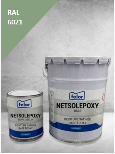 Peinture sol bi-composant époxy Vert 6021 - NETSOLEPOXY