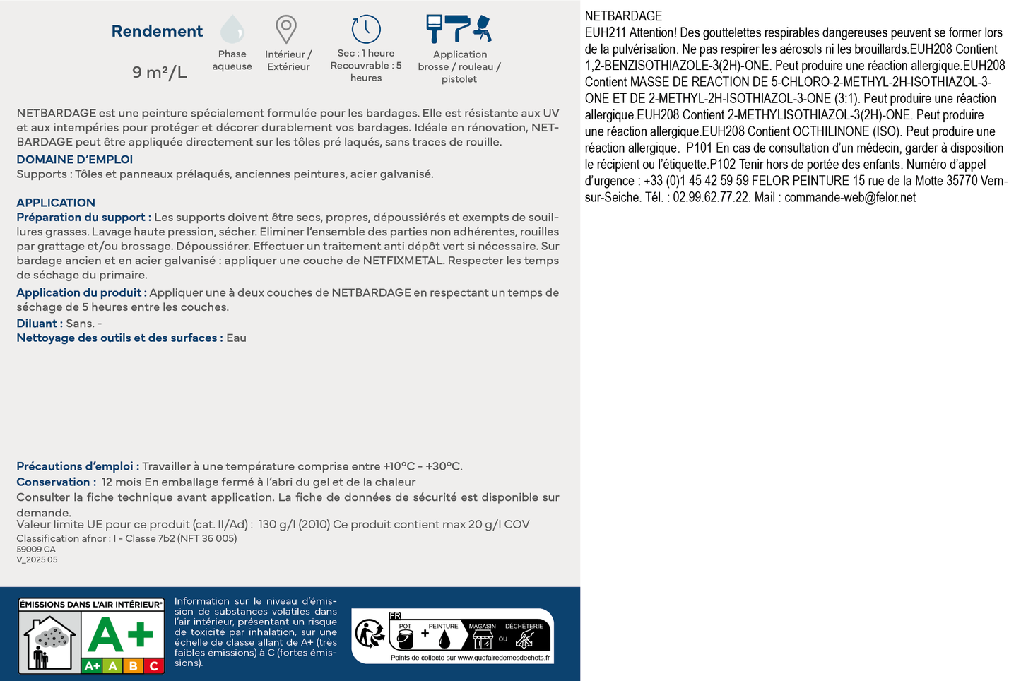 Peinture spéciale bardage - NETBARDAGE HYDRO