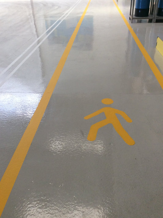 MARQUAGE AU SOL : LES COULEURS DE SECURITE