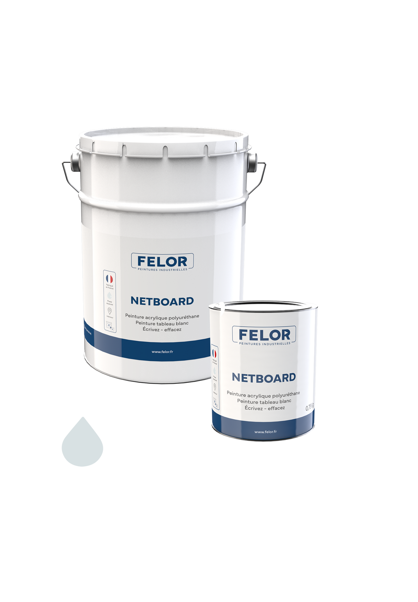 Peinture pour la réalisation et rénovation de tableau effaçable Incolore - NETBOARD