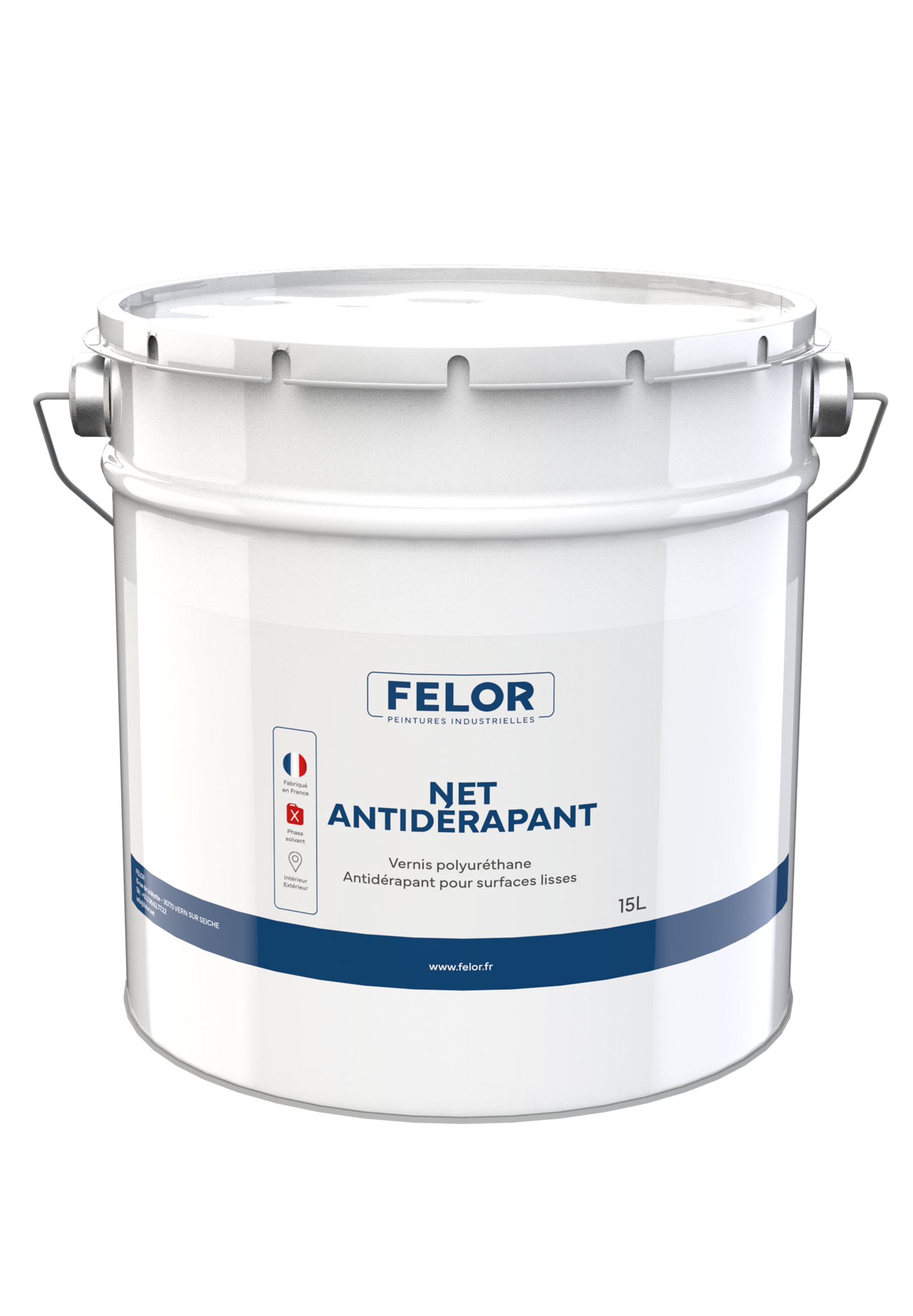 Vernis antidérapant sur béton, ciment, peinture - NET ANTIDERAPANT