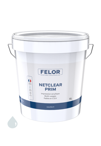Sous-couche avant finition mur et plafond intérieur - Ecolabel - NETCLEAR PRIM