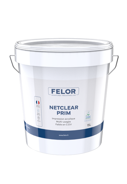 Sous-couche avant finition mur et plafond intérieur - Ecolabel - NETCLEAR PRIM