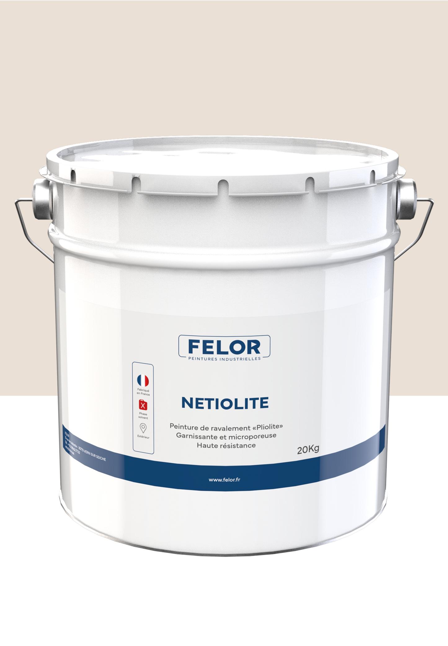 Peinture pour façade à base de résine pliolite toutes teintes - NETIOLITE