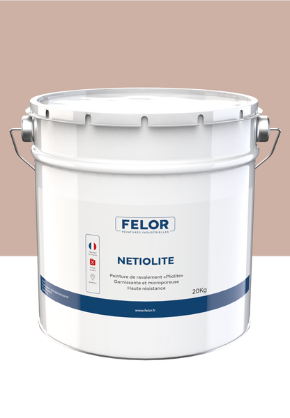 Peinture façade D2 pour murs sans aspérités - toutes teintes - NETIOLITE