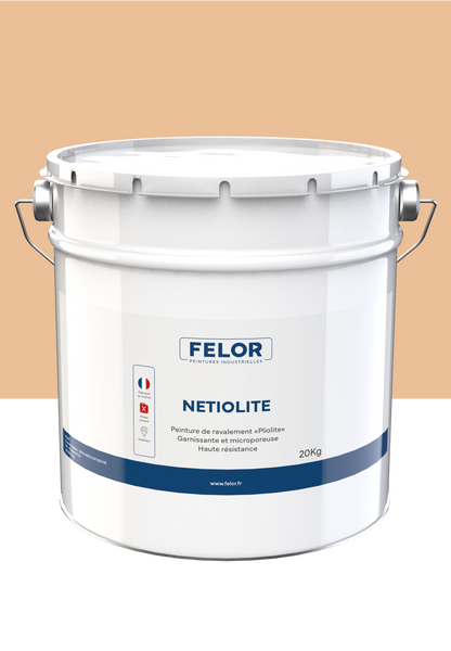Peinture façade D2 pour murs sans aspérités - toutes teintes - NETIOLITE