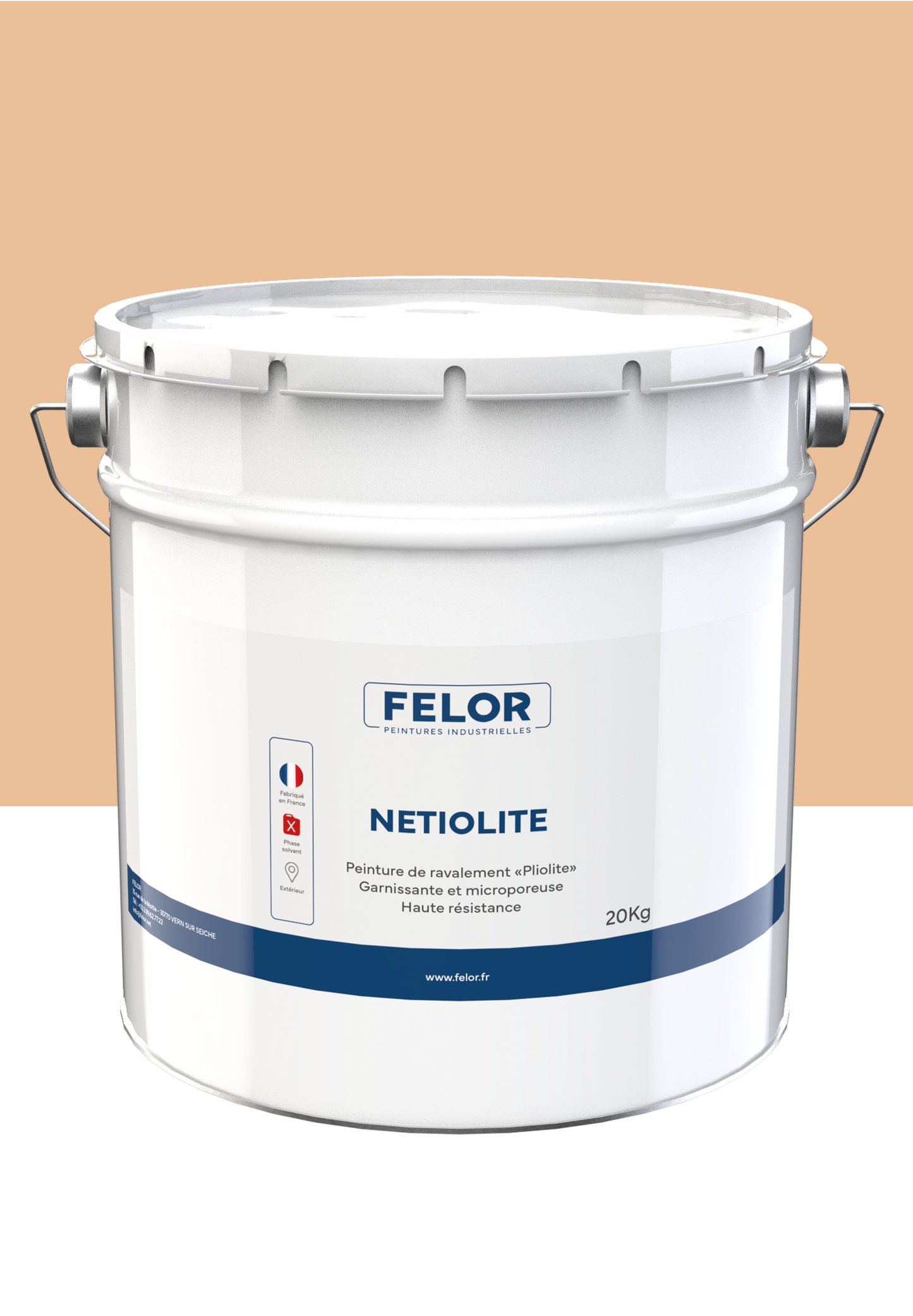 Peinture pour façade à base de résine pliolite toutes teintes - NETIOLITE
