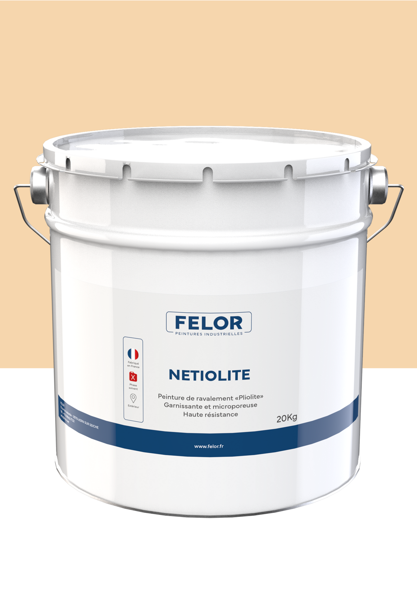 Peinture pour façade à base de résine pliolite toutes teintes - NETIOLITE