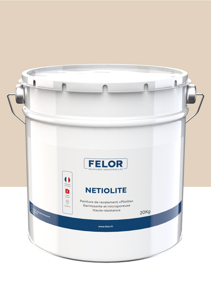 Peinture façade D2 pour murs sans aspérités - toutes teintes - NETIOLITE