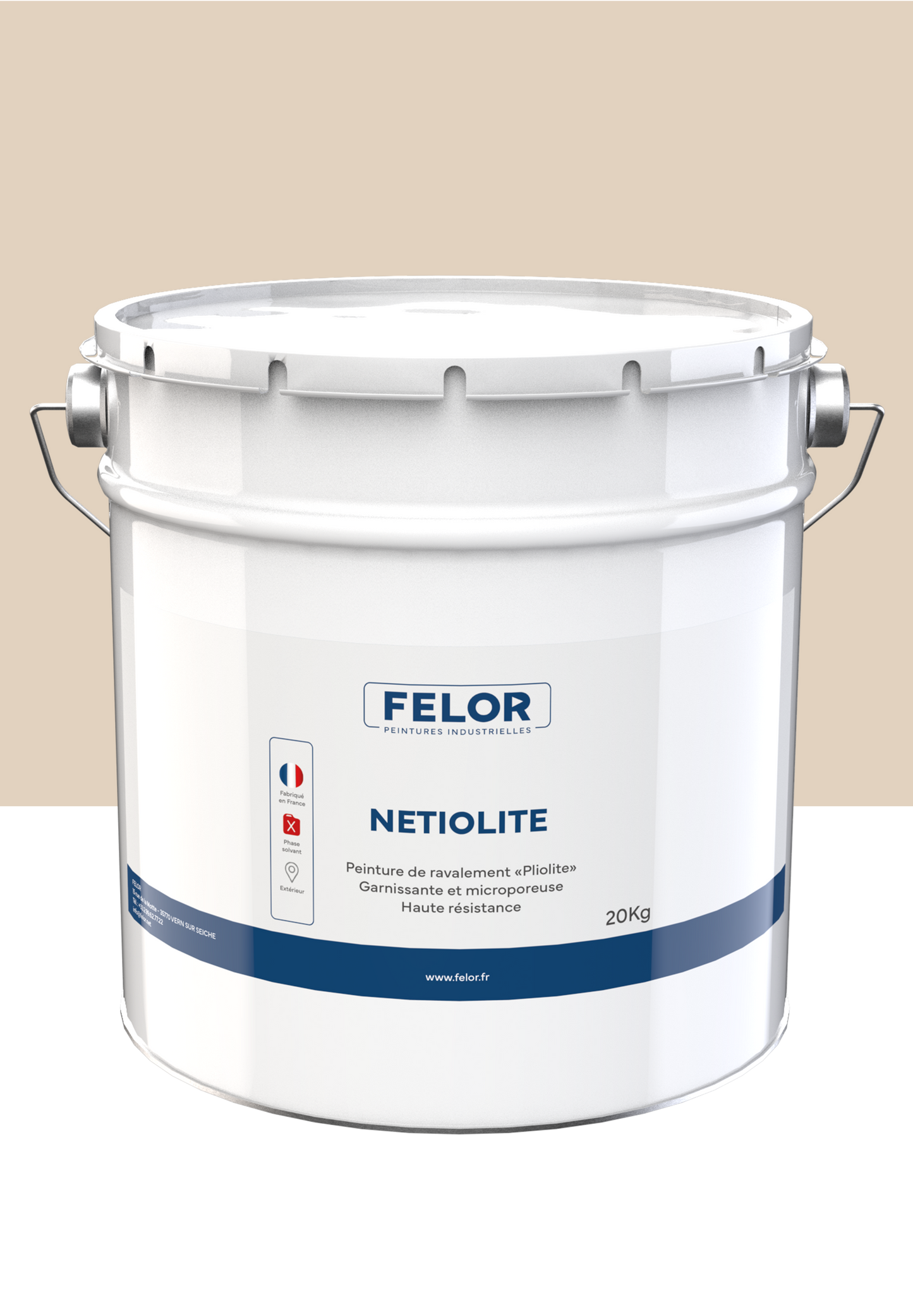 Peinture pour façade à base de résine pliolite toutes teintes - NETIOLITE