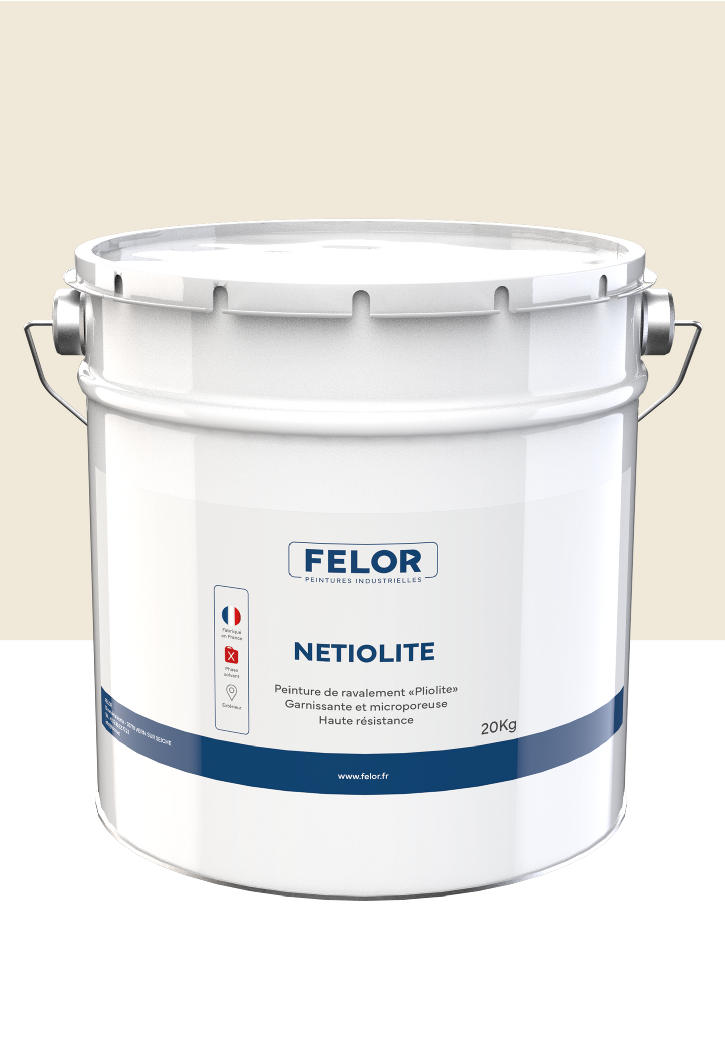 Peinture pour façade à base de résine pliolite toutes teintes - NETIOLITE