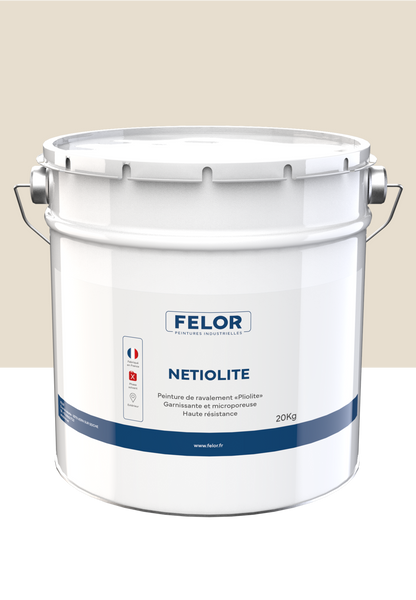 Peinture façade D2 pour murs sans aspérités - toutes teintes - NETIOLITE
