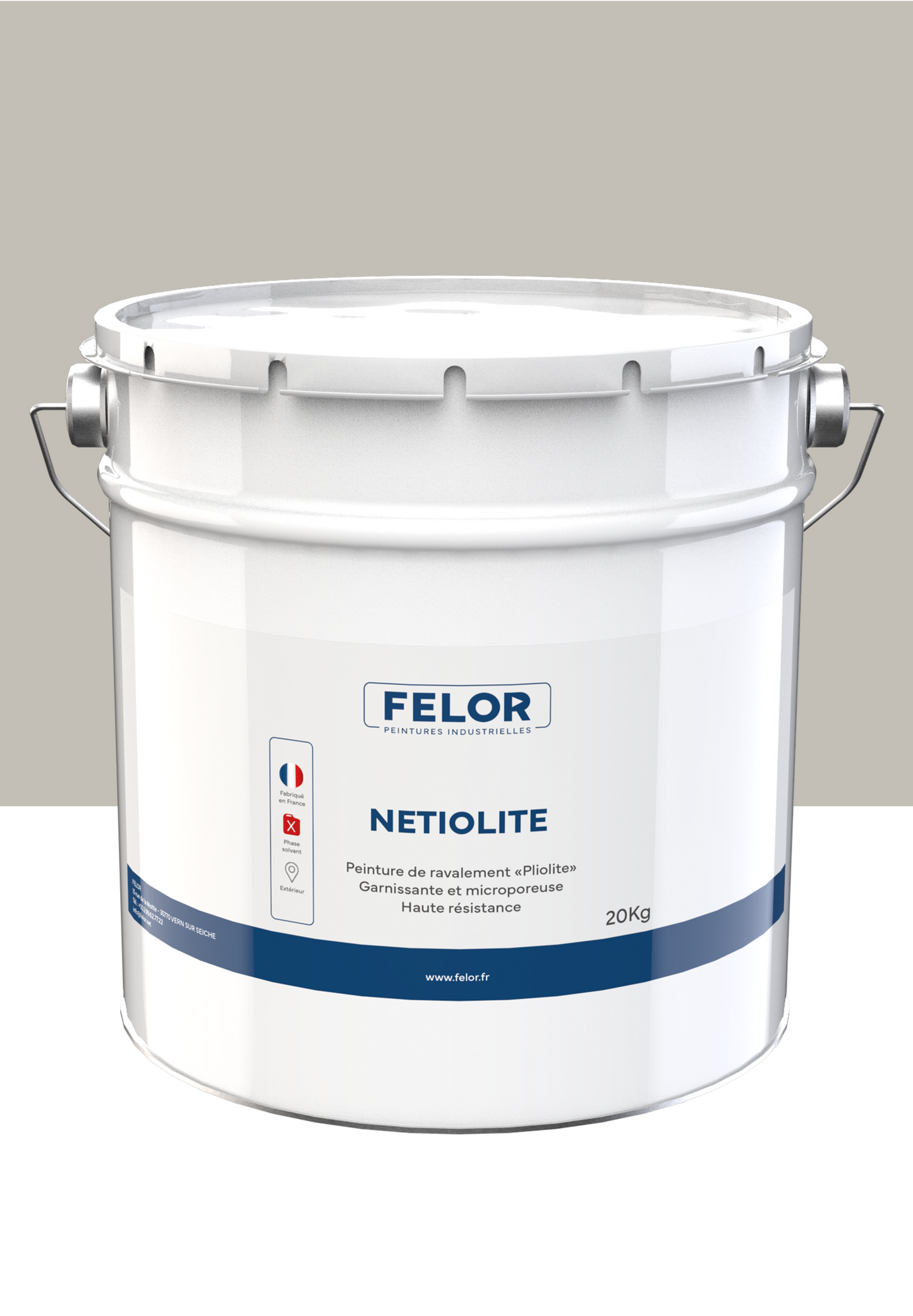 Peinture pour façade à base de résine pliolite toutes teintes - NETIOLITE