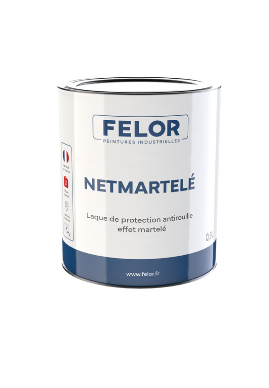 Peinture laque de finition anticorrosion à effet martelé - NETMARTELE