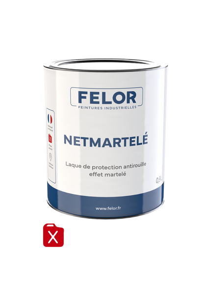 Peinture laque de finition anticorrosion à effet martelé - NETMARTELE