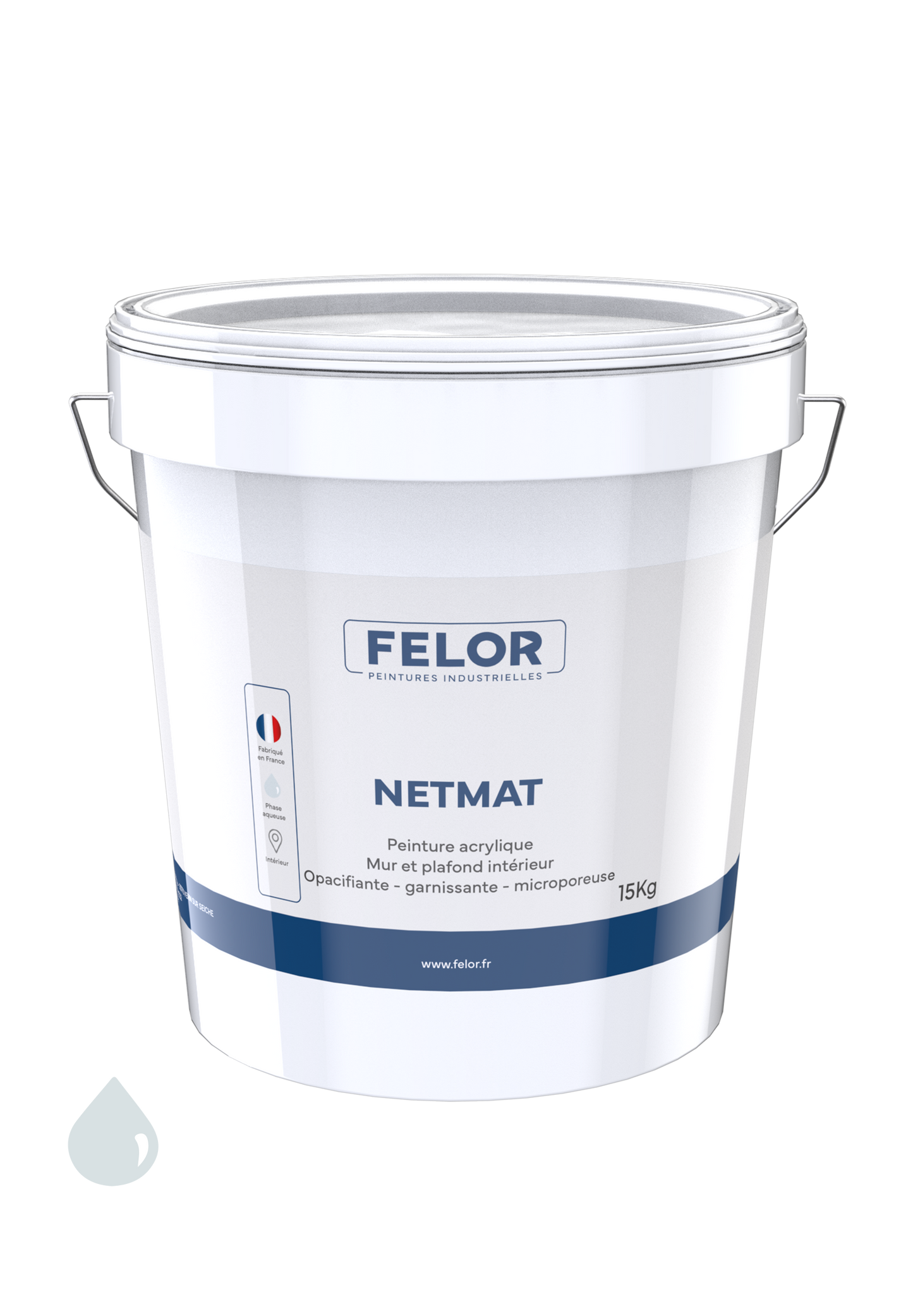 Peinture de finition mate plafonds et murs Blanc - NETMAT