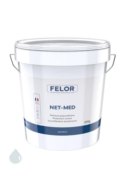 Peinture hygiène mur et plafond intérieur pour hôpitaux, laboratoires, écoles, vestiaires - NET MED