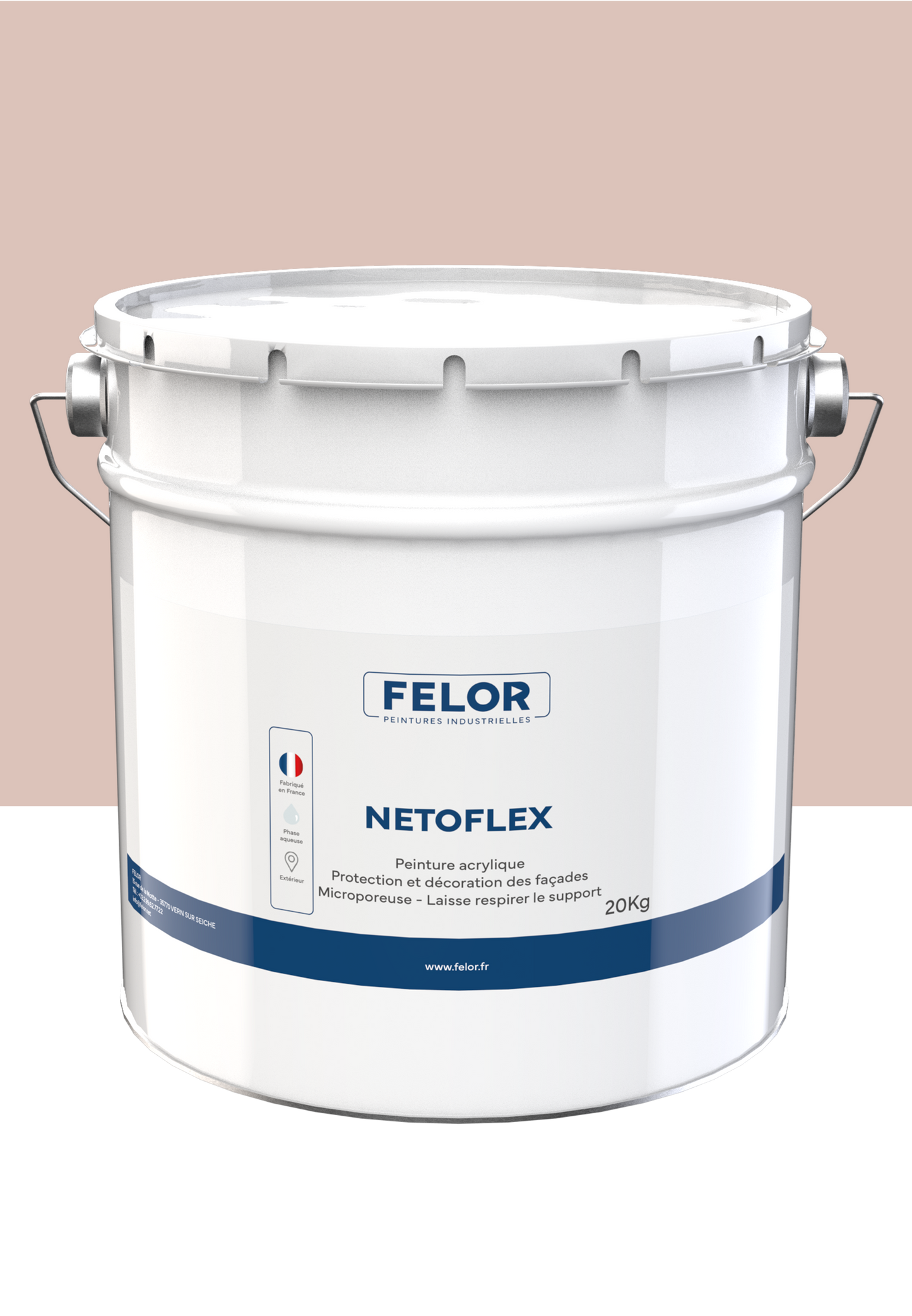 Peinture façade film semi-épais plastique pour mur et faïence Teintes au choix - NETOFLEX