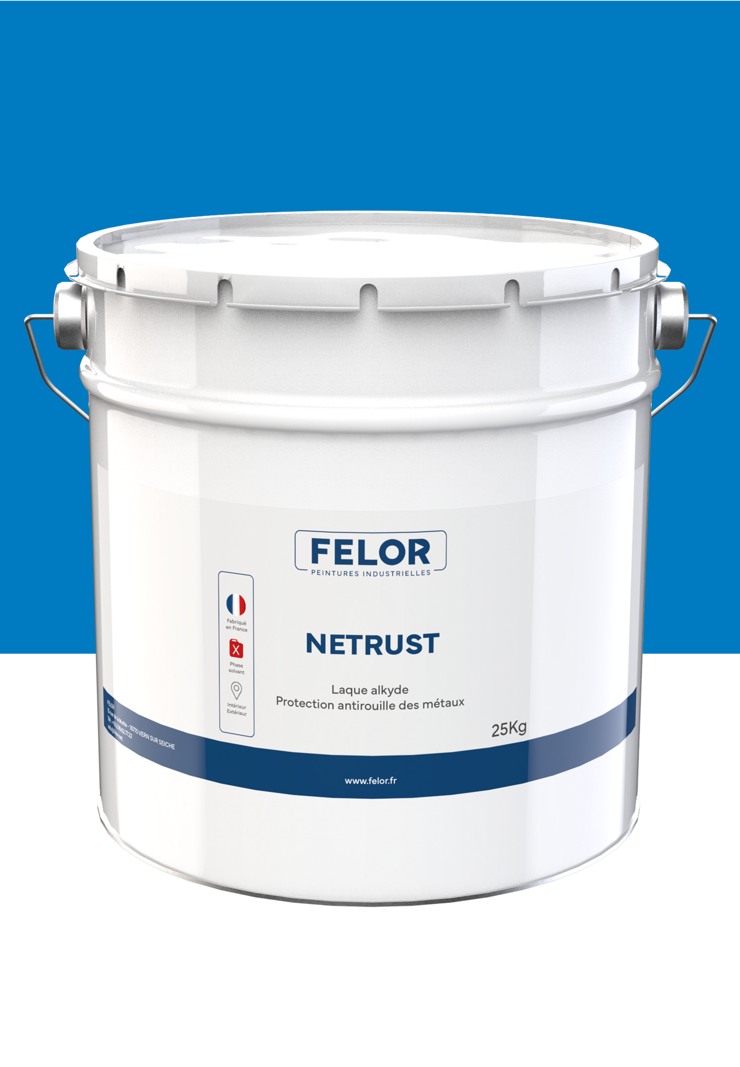Laque antirouille RAL5015 - NETRUST