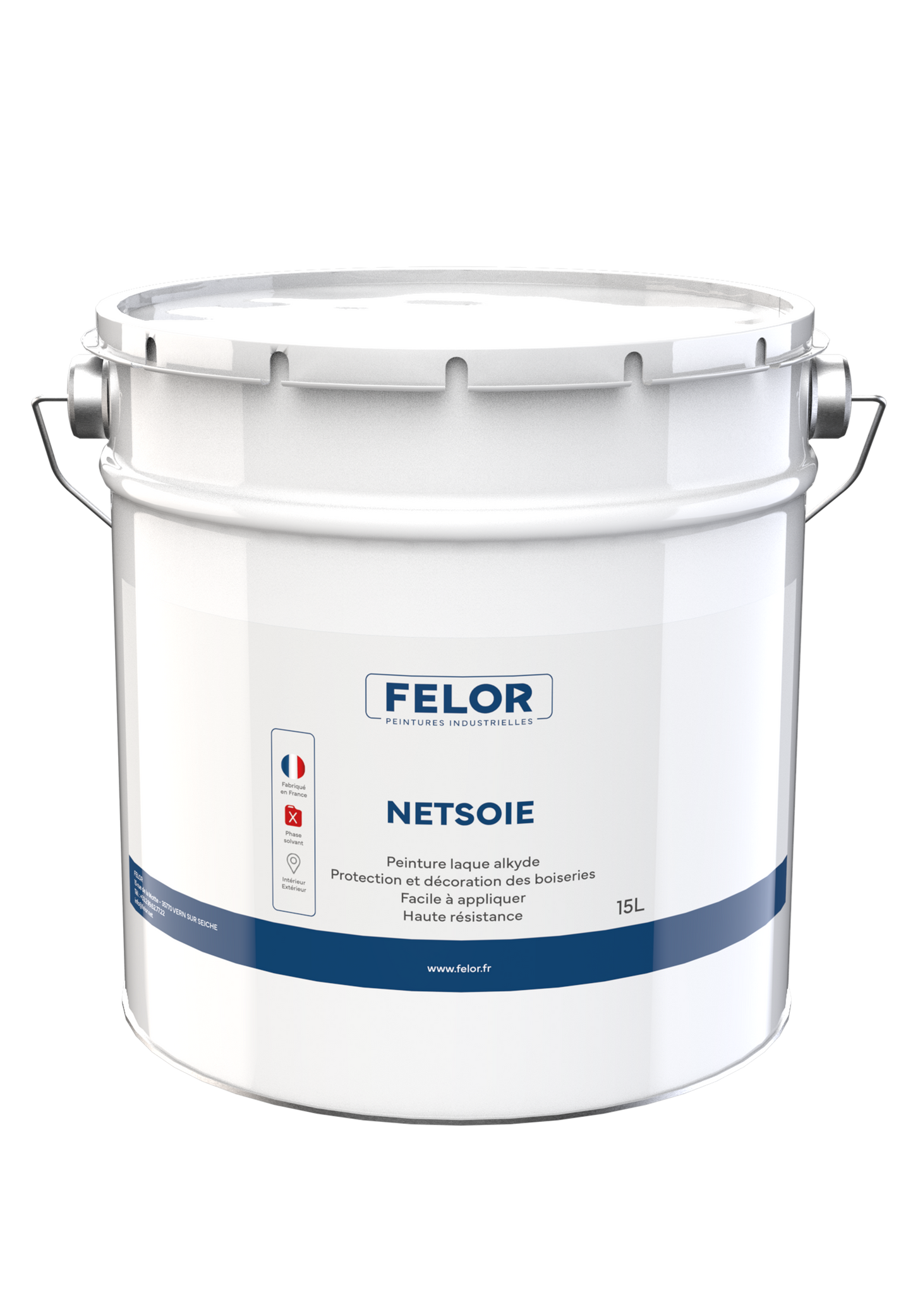 Peinture satinée microporeuse pour boiseries Toutes teintes - NETSOIE