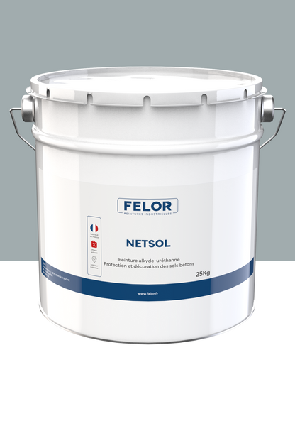 Kit peinture sol garage intérieur & extérieur facile - Gris 7040