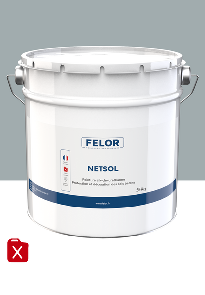 Peinture sol intérieur & extérieur - trafic léger - Gris 7040 - NETSOL