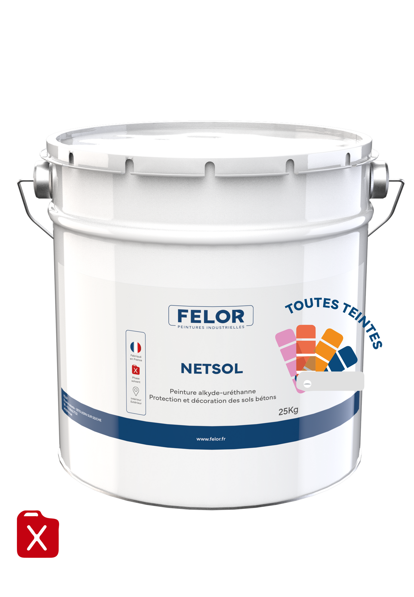 Peinture mono-composant sol Toutes teintes - NETSOL