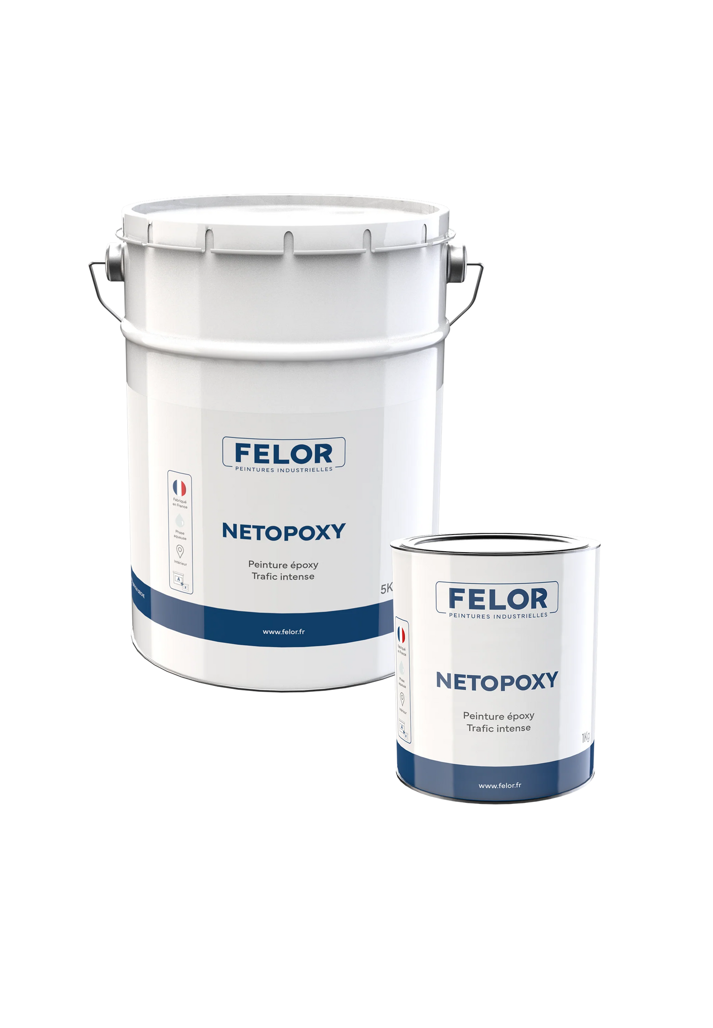 Peinture sol époxy hydro intérieur - trafic intense - NETOPOXY