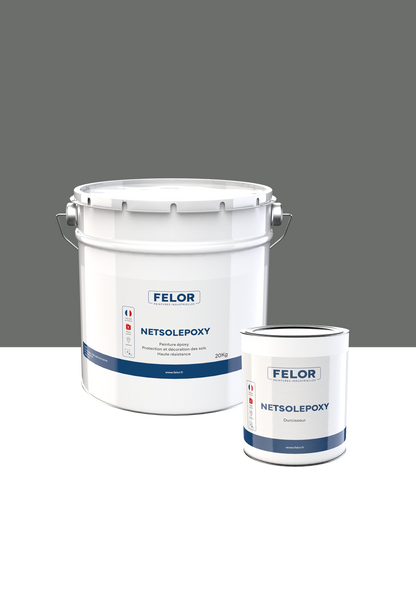 Kit peinture sol garage intérieur haute résistance - Gris 7040