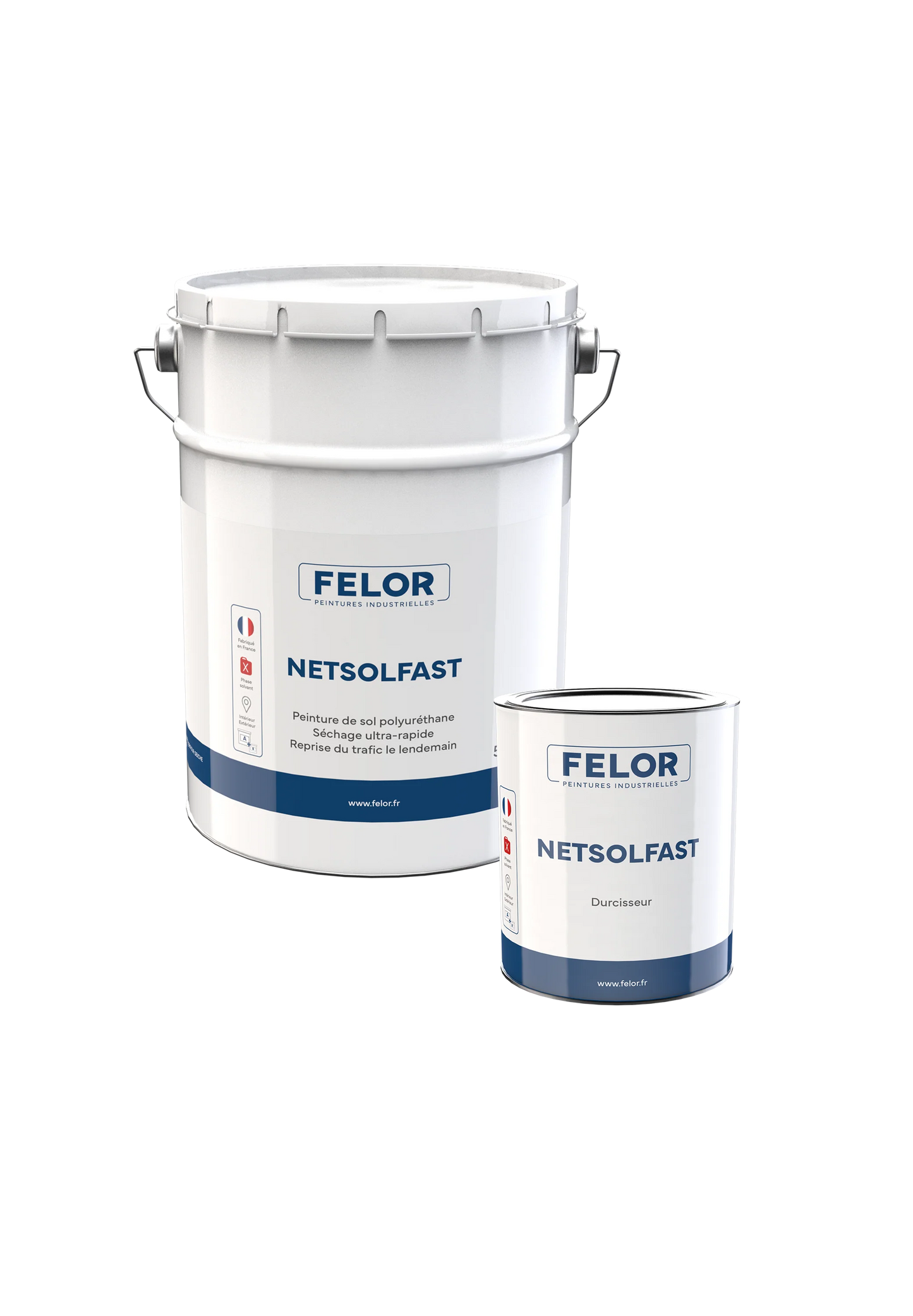 Peinture sol séchage rapide intérieur & extérieur - trafic intense - NETSOLFAST