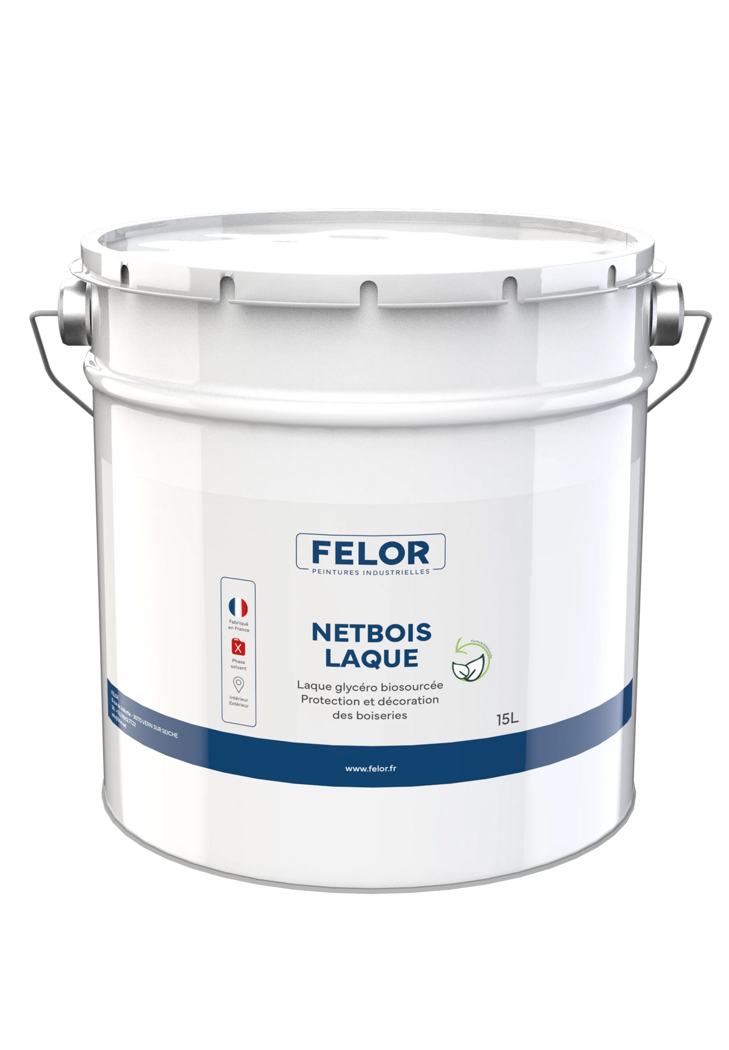 Peinture laque biosourcée pour boiseries intérieur et extérieur - NETBOIS LAQUE