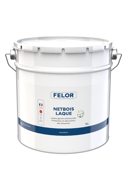 Peinture laque biosourcée pour boiseries intérieur et extérieur - NETBOIS LAQUE