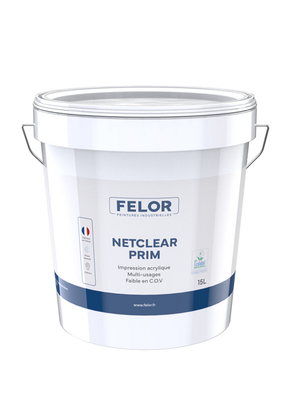 Sous-couche ECOLABEL avant finition mur et plafond intérieur - NETCLEAR PRIM