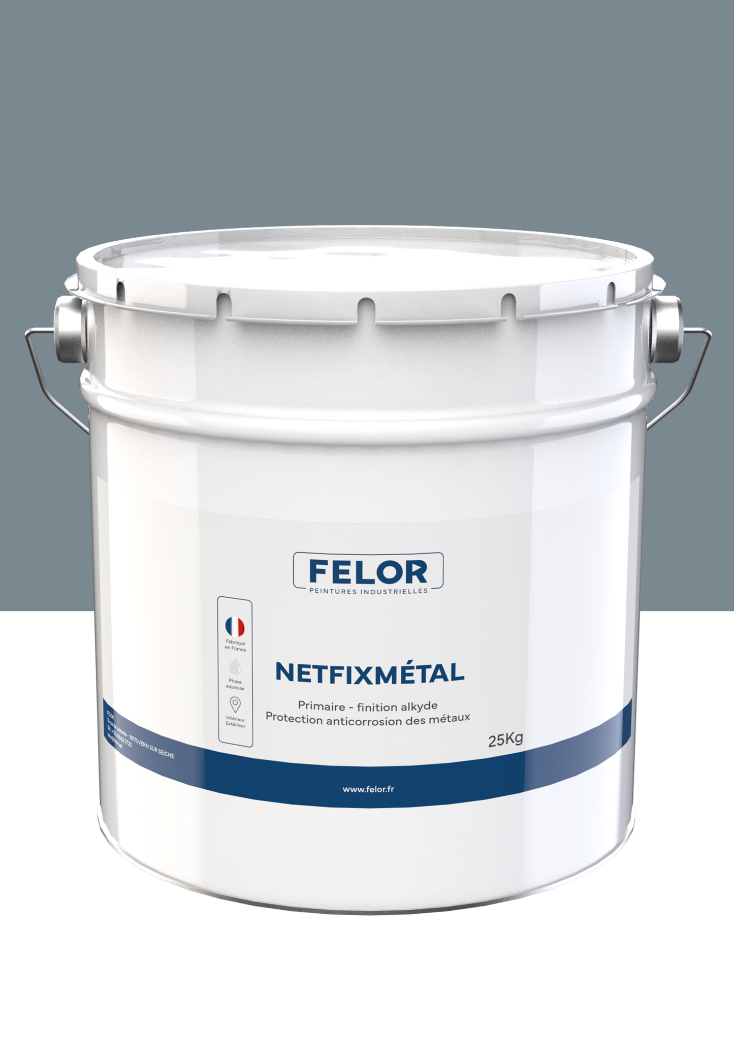 Peinture 2 en 1 primaire et finition de protection des métaux - NETFIXMETAL