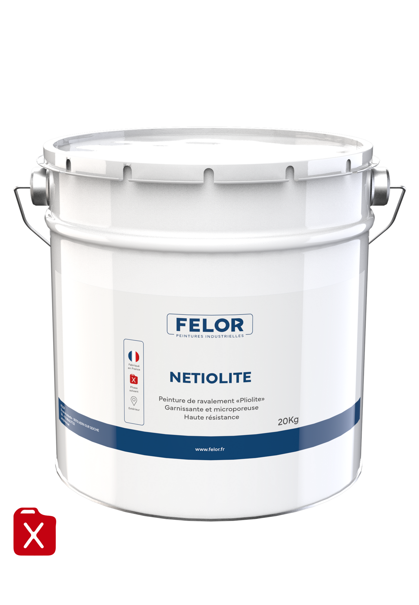Peinture pour façade à base de résine pliolite toutes teintes - NETIOLITE